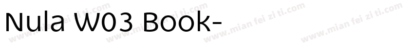 Nula W03 Book字体转换
